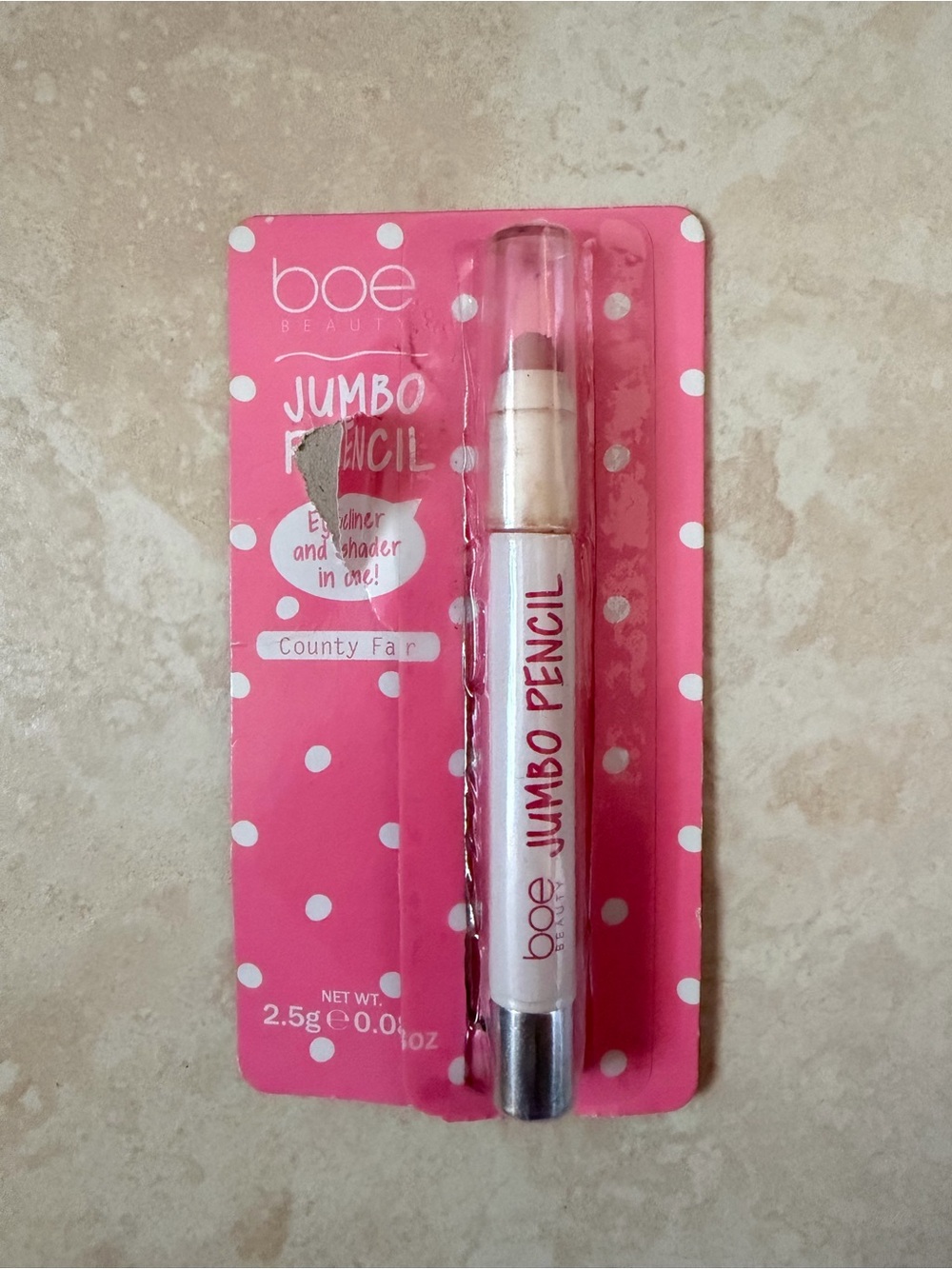 *BRAND NEW* Boe Beauty Jumbo Pencil Pink County Fair Eyeliner&Shader In One Lips
